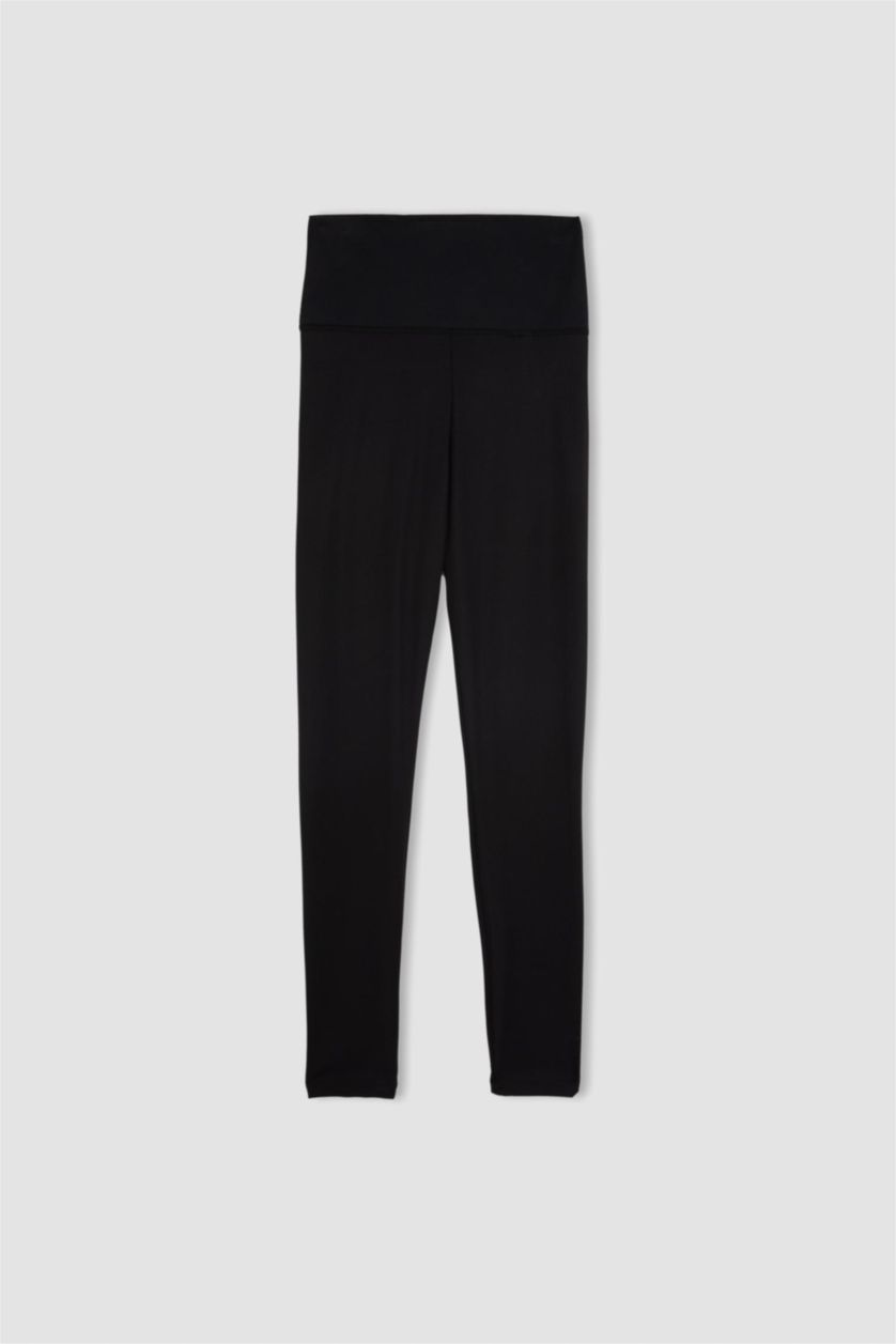 WOMAN Black DeFactoFit Waist Shaper Sports Leggings