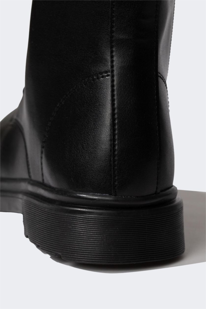 Женщины Черный Ботинки из искусственной кожи для женщин