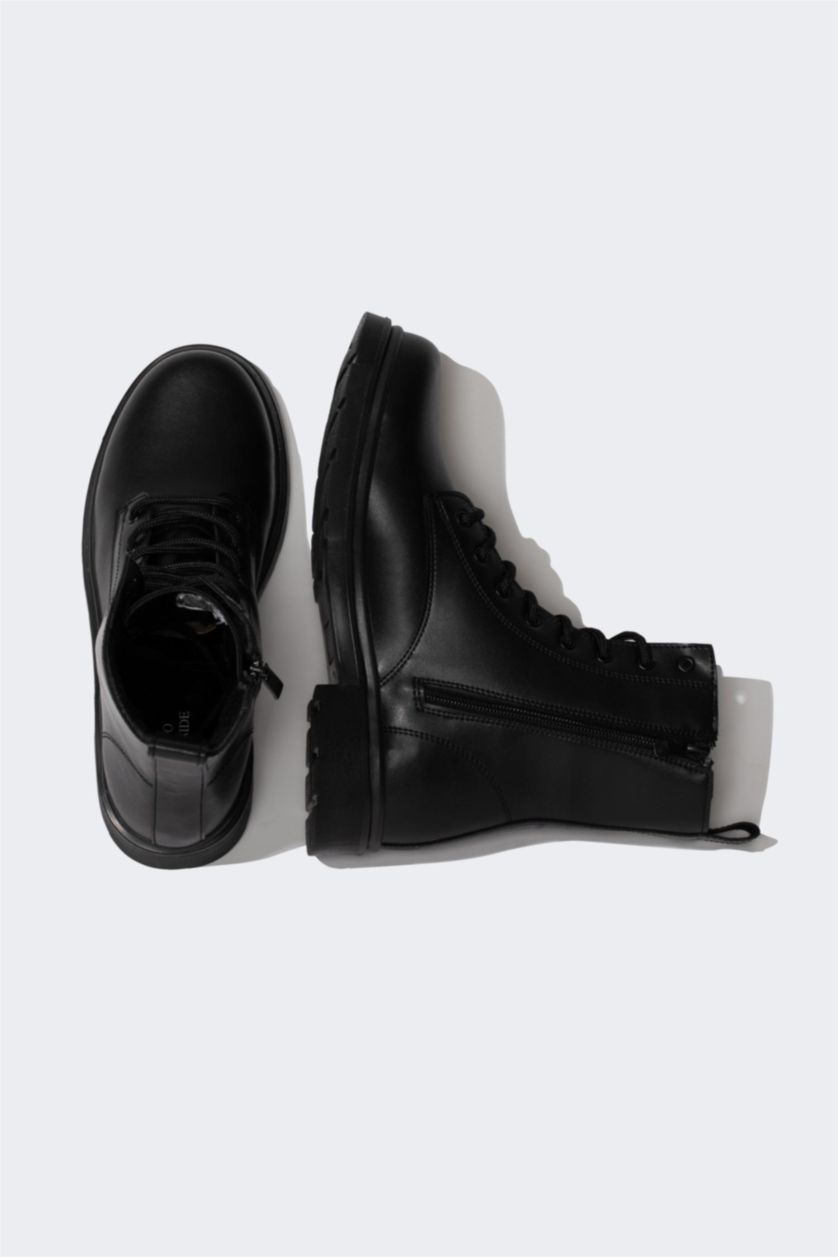 Женщины Черный Ботинки из искусственной кожи для женщин