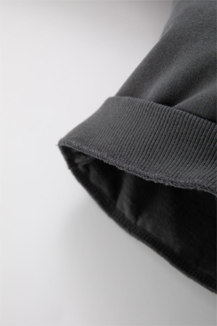BABY BOY Beige طقم قماش رقيق قصة عادية