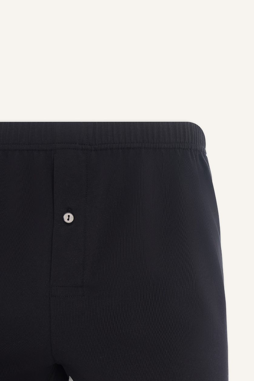 Erkek Siyah Relax Fit Boxer