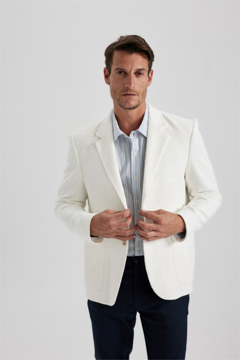 رجال اوف وايت جاكيت بليزر مودرن فيت