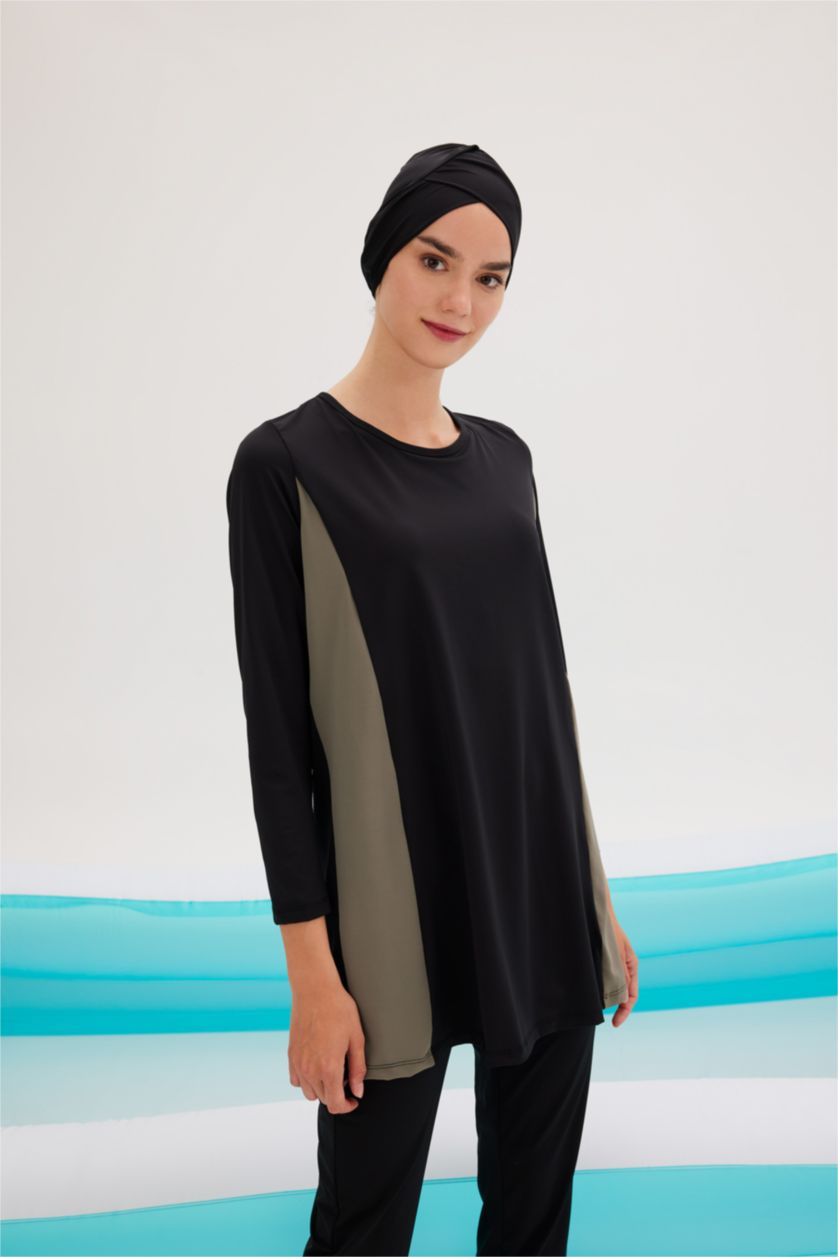 WOMAN Black Regular Fit 3 piece Burkini