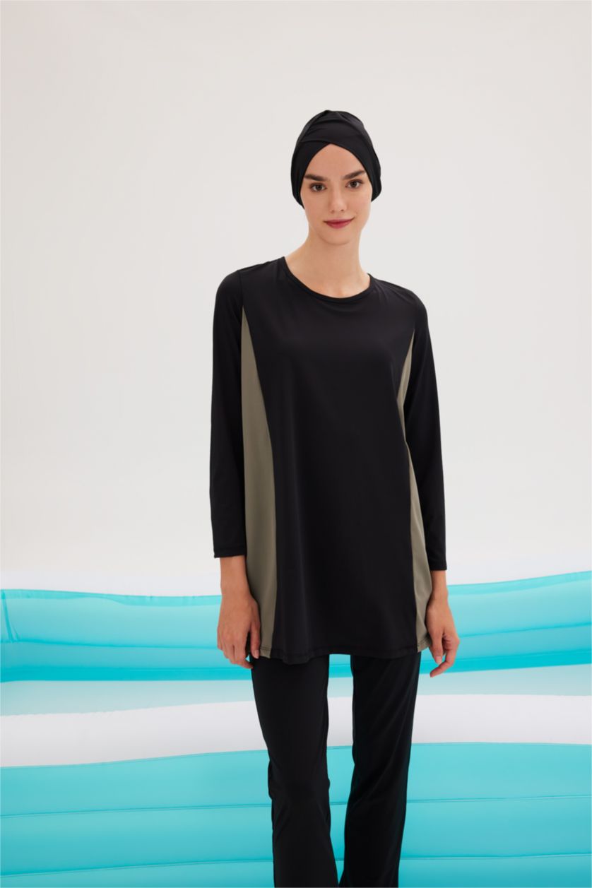 WOMAN Black Regular Fit 3 piece Burkini