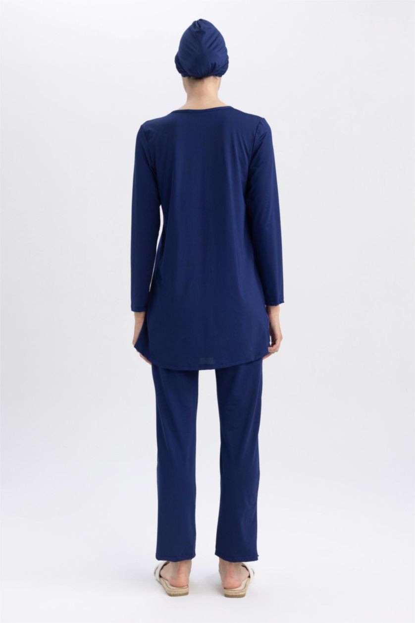 WOMAN NAVY Regular Fit 3 piece Burkini