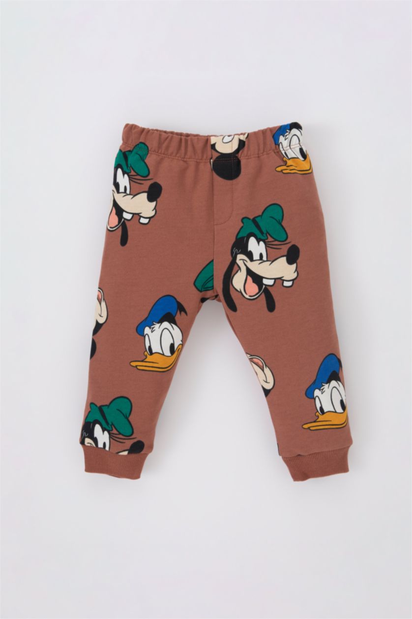 BABY BOY Light Brown Baby Boy Disney Mickey & Minnie Sweatshirt Sweatpants 2 Piece Set