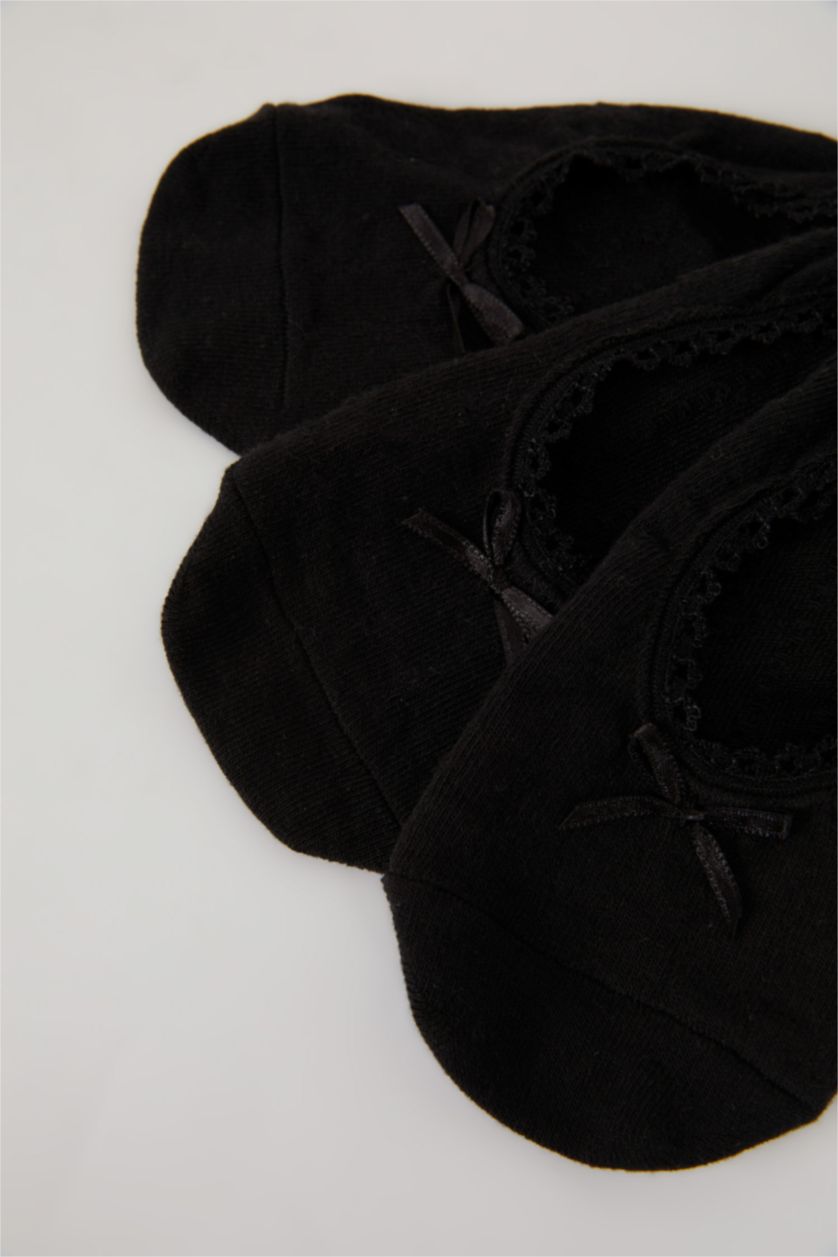 نساء أسود جوارب فلات قطن من 3 قطع