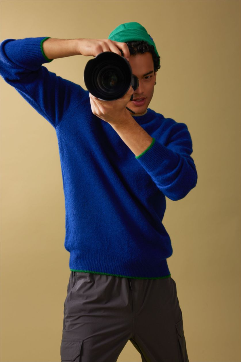 MAN Sax Standard Fit Crew Neck Knitwear Pullover