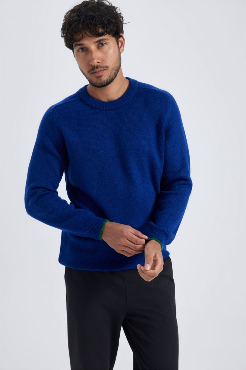 MAN Sax Standard Fit Crew Neck Knitwear Pullover