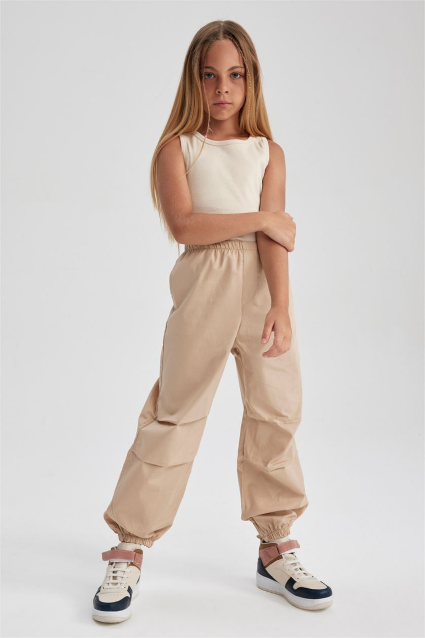 GIRLS & TEENS Light Vison Girl Parachute Cotton Trousers