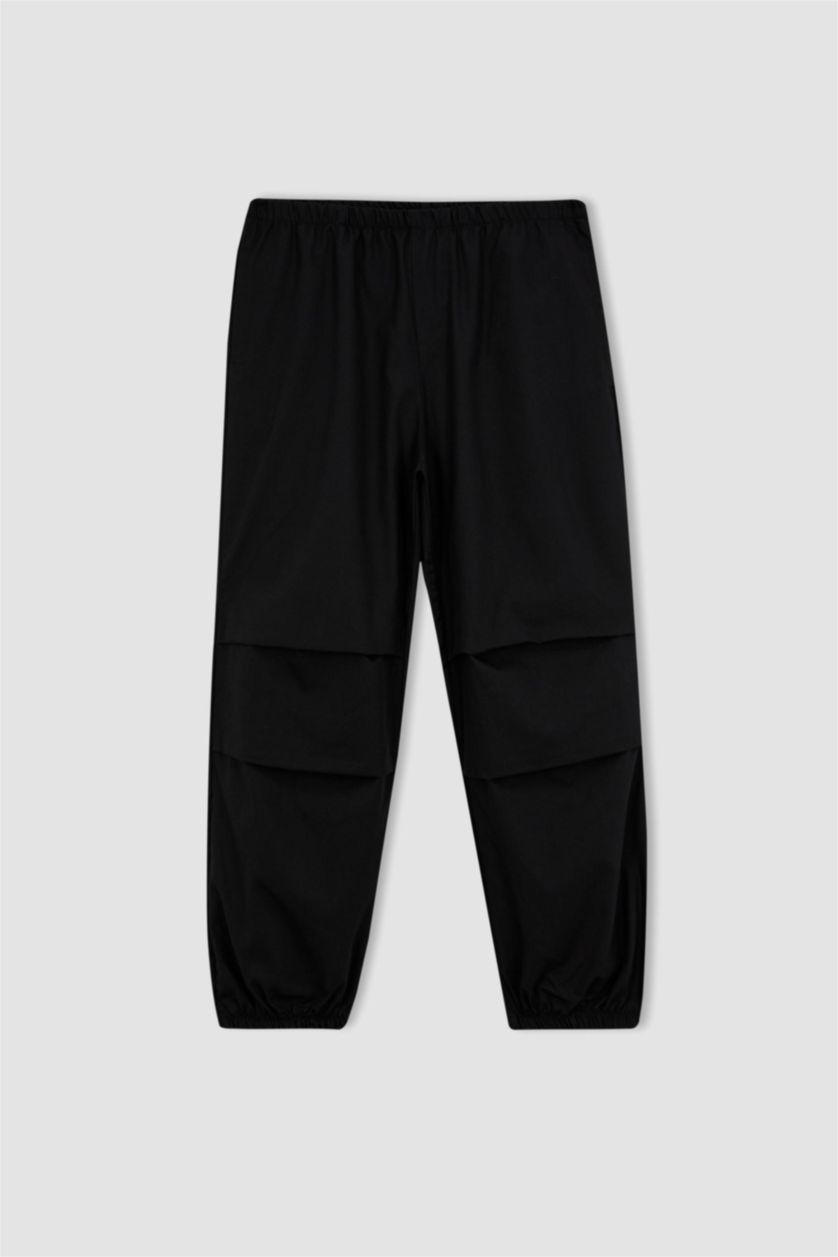 GIRLS & TEENS Black بنطلون قطن