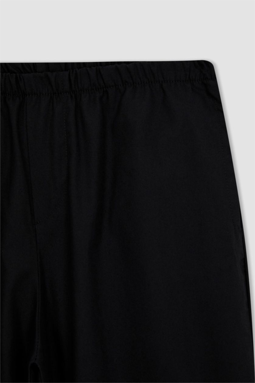 GIRLS & TEENS Black بنطلون قطن