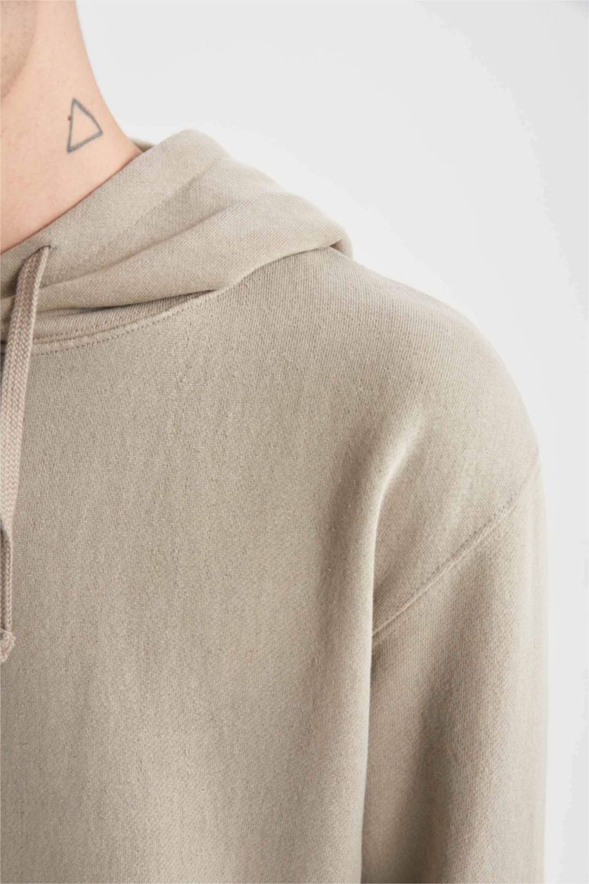 Чоловічий Візон Світшот стандартного крою з капюшоном для чоловіків