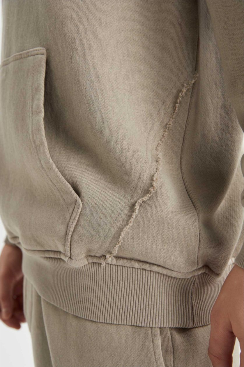 Чоловічий Візон Світшот стандартного крою з капюшоном для чоловіків