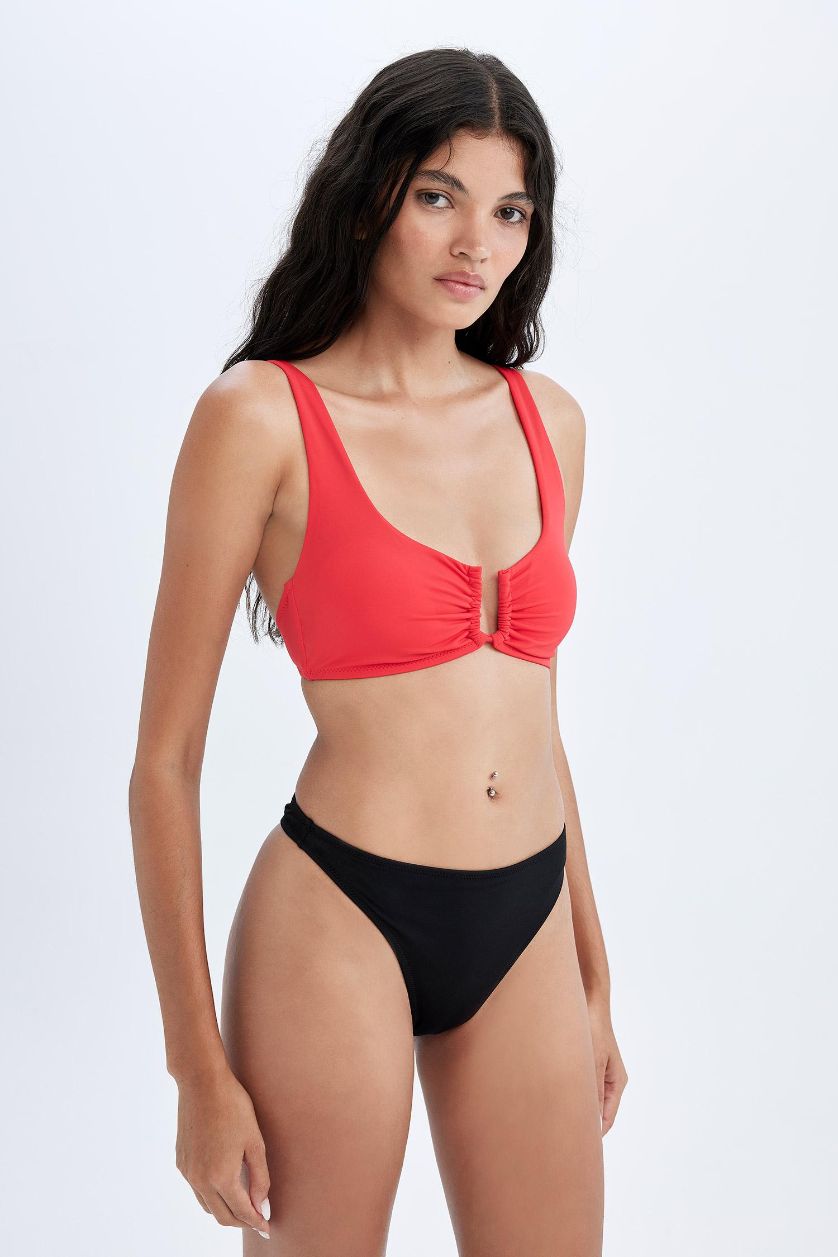 Kadın Siyah Regular Fit Bikini Altı-Fall in Love