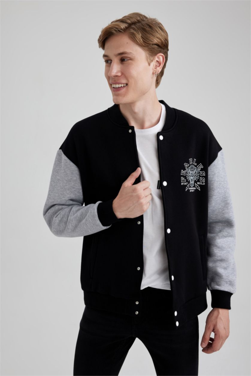 MAN Black Oversize Fit Cardigan