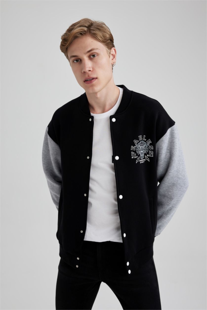 MAN Black Oversize Fit Cardigan