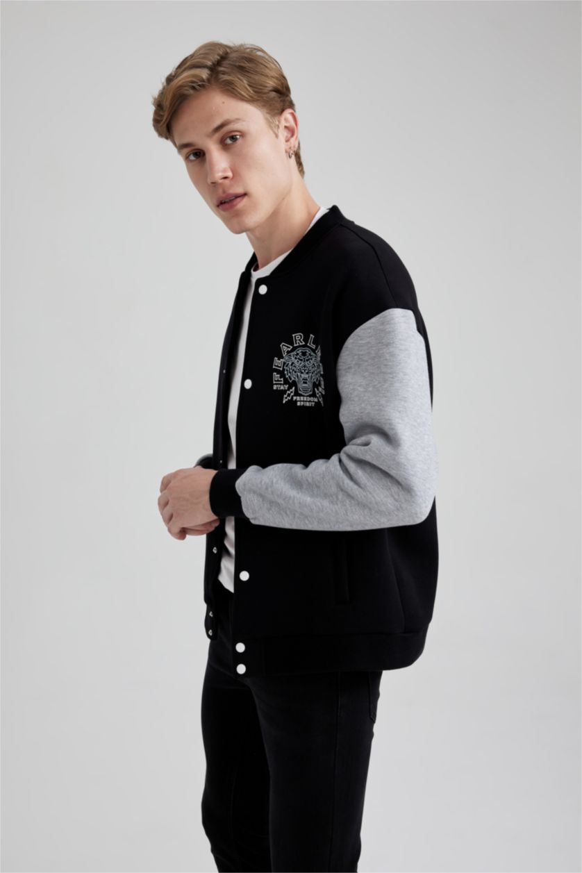 MAN Black Oversize Fit Cardigan