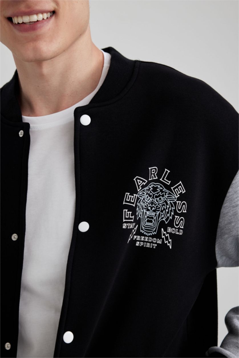 MAN Black Oversize Fit Cardigan