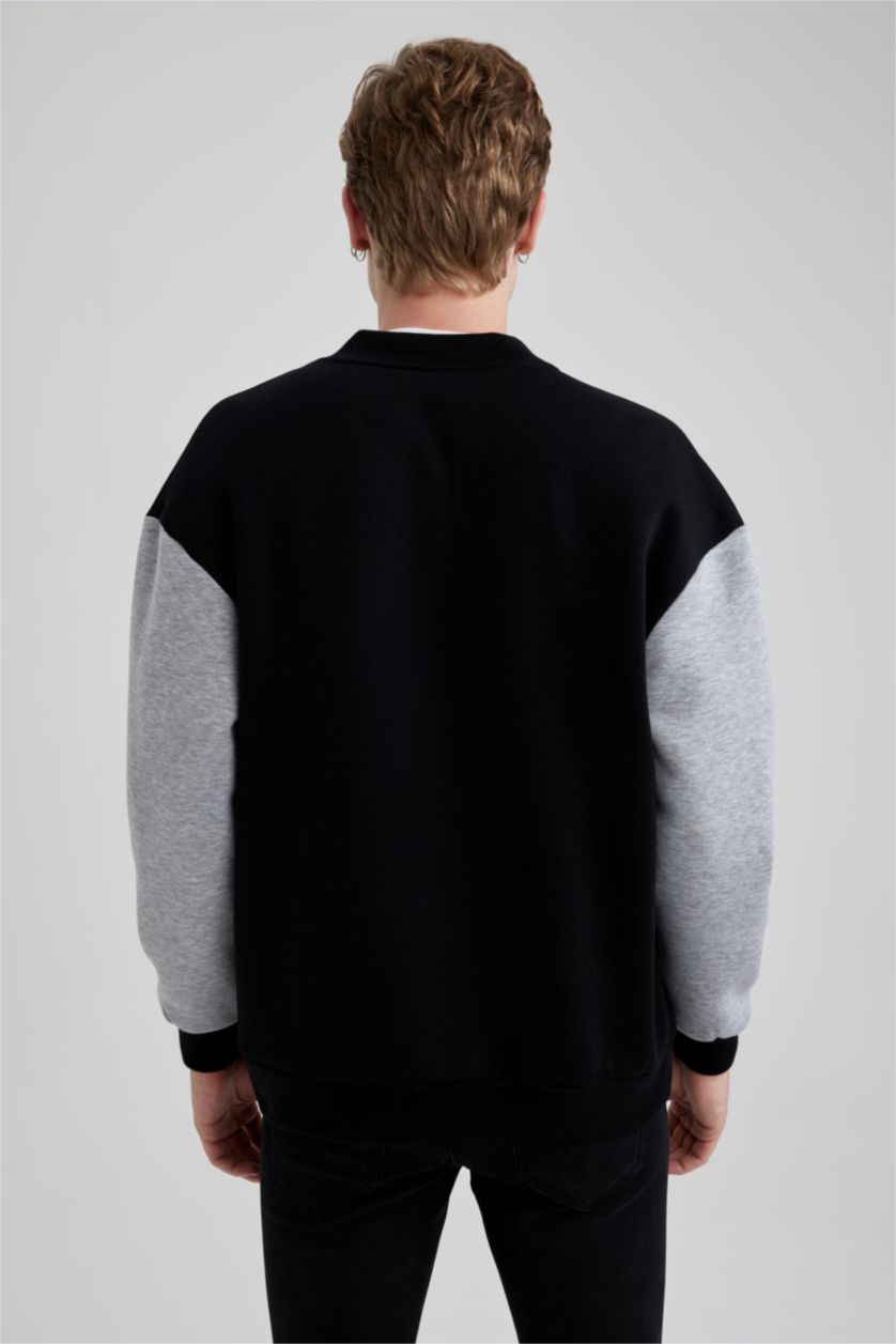 MAN Black Oversize Fit Cardigan