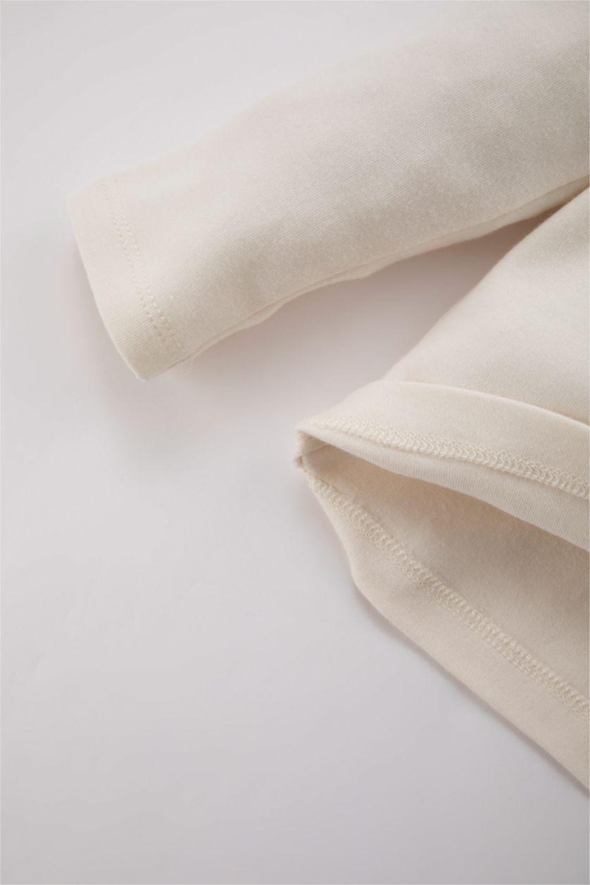 BÉBÉ FILLE Écru Ensemble T-Shirt Imprimé à Manches Longues Pour Bébé Fille - 2 Pièces