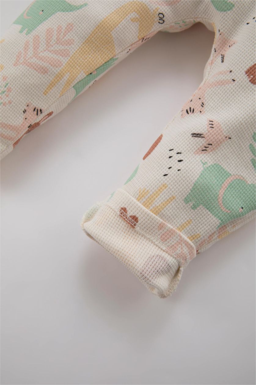 BÉBÉ FILLE Écru Ensemble T-Shirt Imprimé à Manches Longues Pour Bébé Fille - 2 Pièces