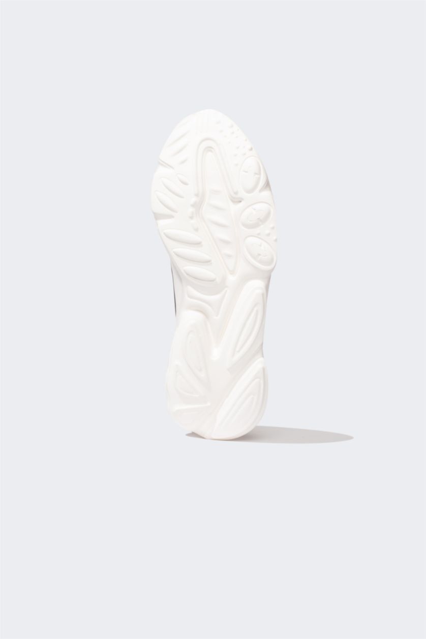 رجال أسود سنيكرز رجالي جلد صناعي برباط