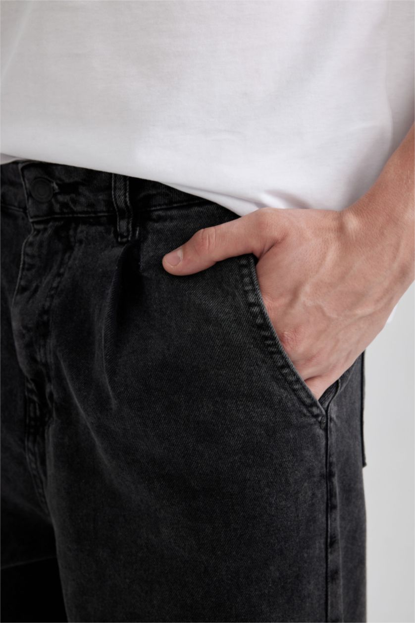 HOMME Anthracite Pantalon Jean Coupe Ballon