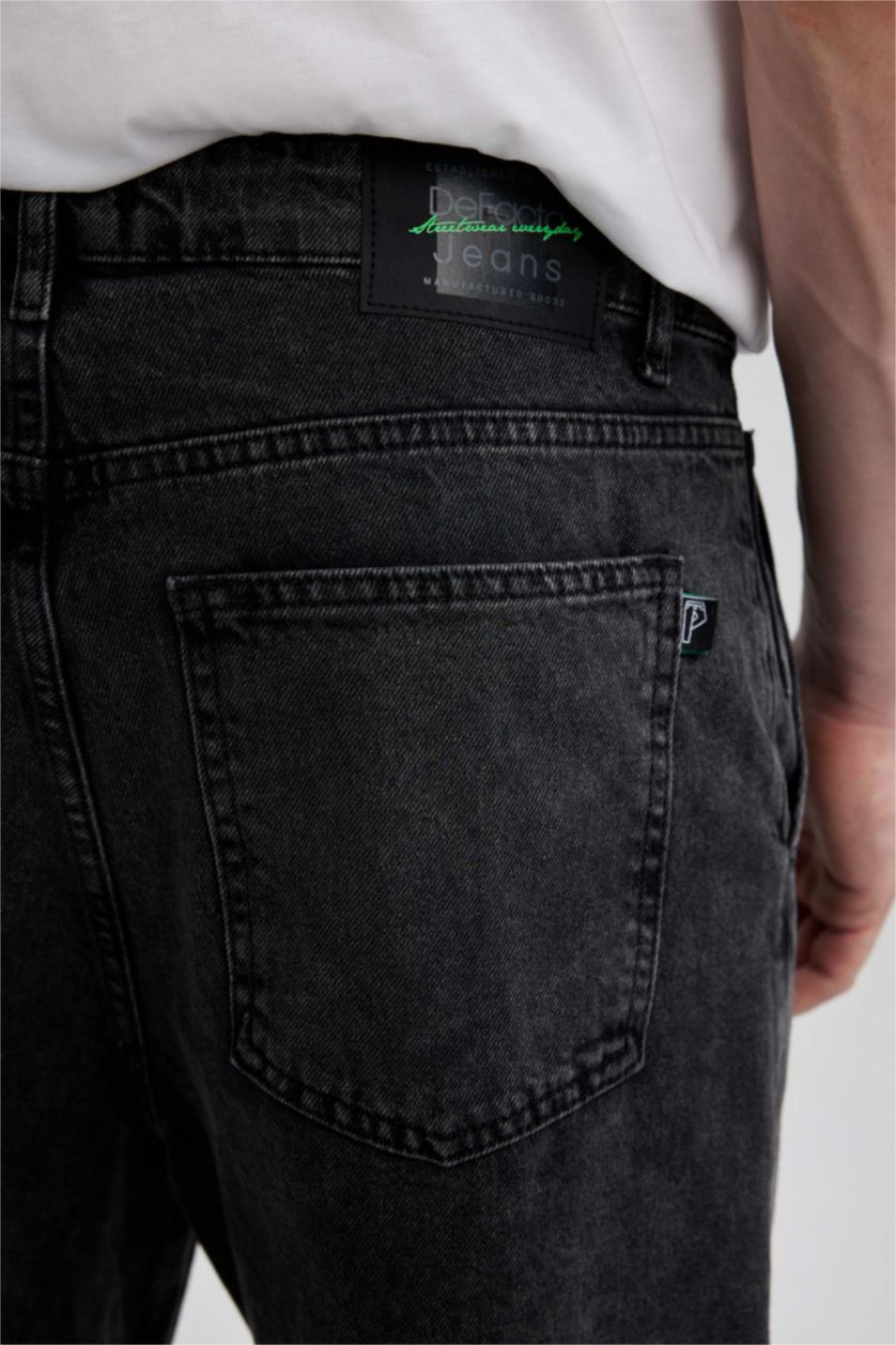 HOMME Anthracite Pantalon Jean Coupe Ballon