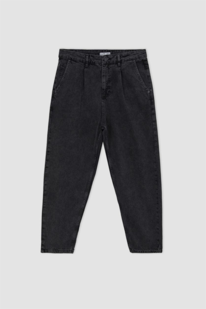 HOMME Anthracite Pantalon Jean Coupe Ballon