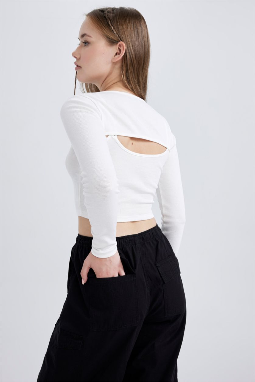 Женская Кремовый Кофта с длинным рукавом, Coool