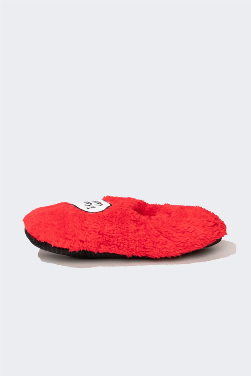 Woman Red Woman Looney Tunes Licensed Flat Sole Home Slipper