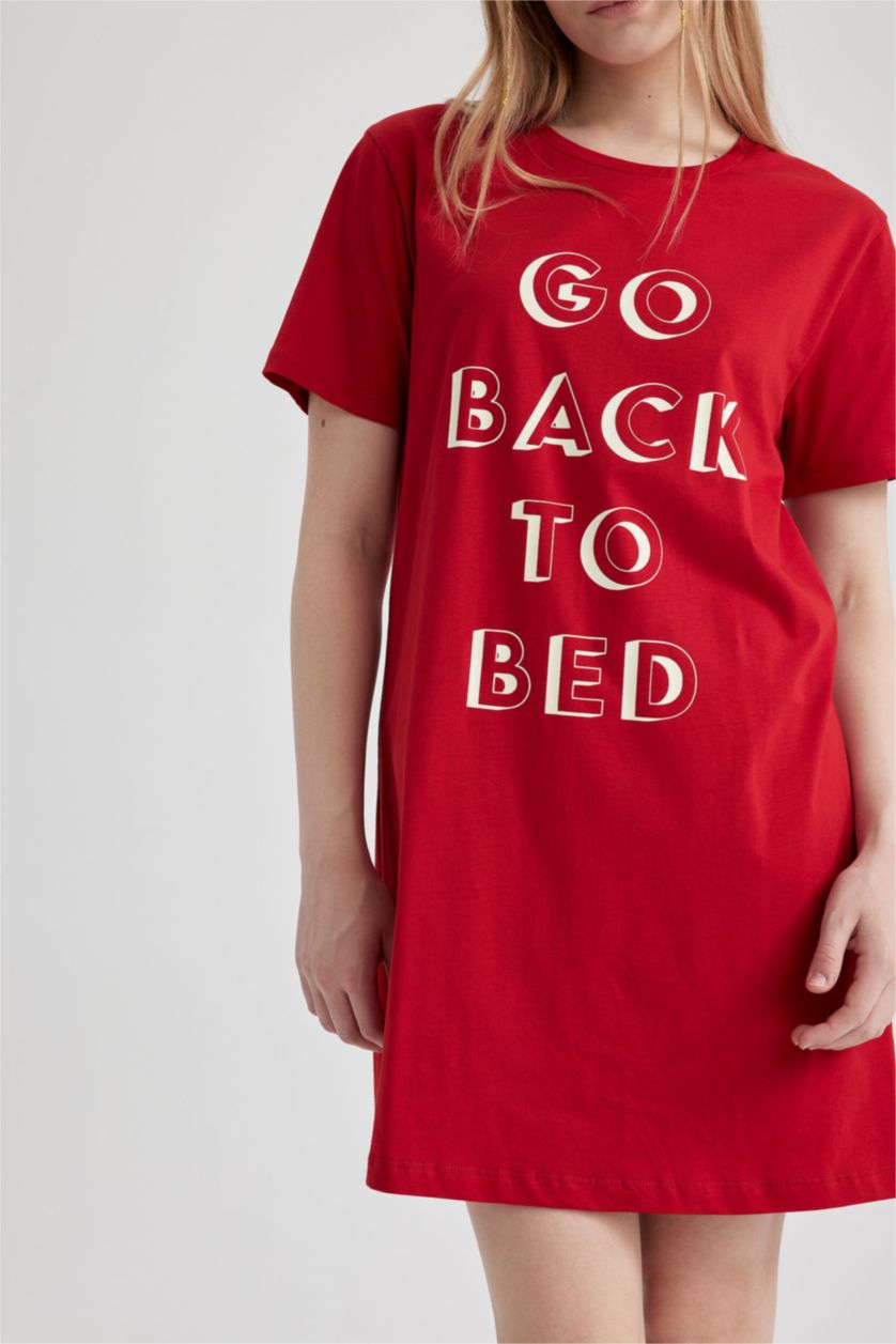 FEMME Rouge Robe En Tricot Col Ras Du Cou