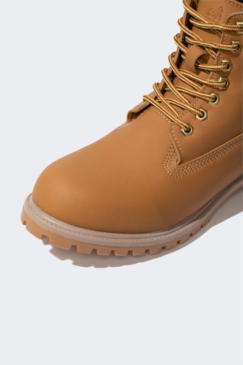 Мужчины Верблюжья шерсть Ботинки из искусственной кожи на высокой подошве для мужчин