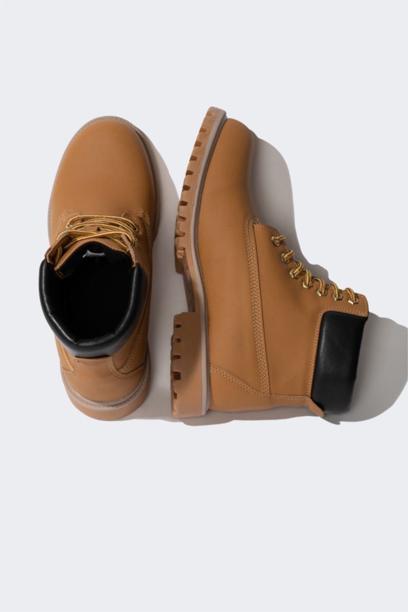 Мужчины Верблюжья шерсть Ботинки из искусственной кожи на высокой подошве для мужчин