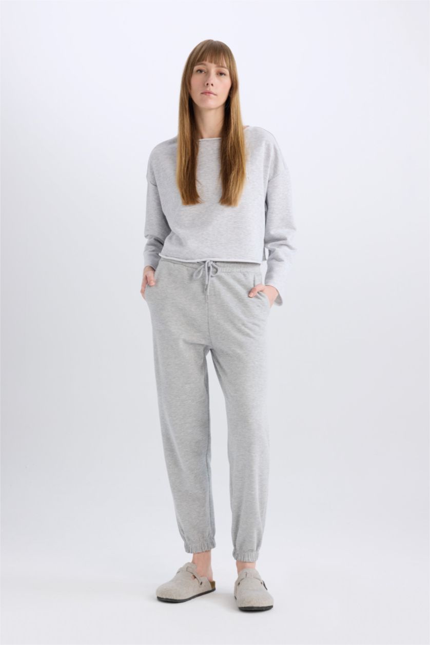 نساء ميلانج رمادي بلوزة كاجوال قصة عادية من Fall in Love