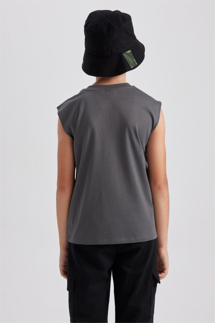 Хлопчачий Антрацит Майка з круглим вирізом для хлопчиків