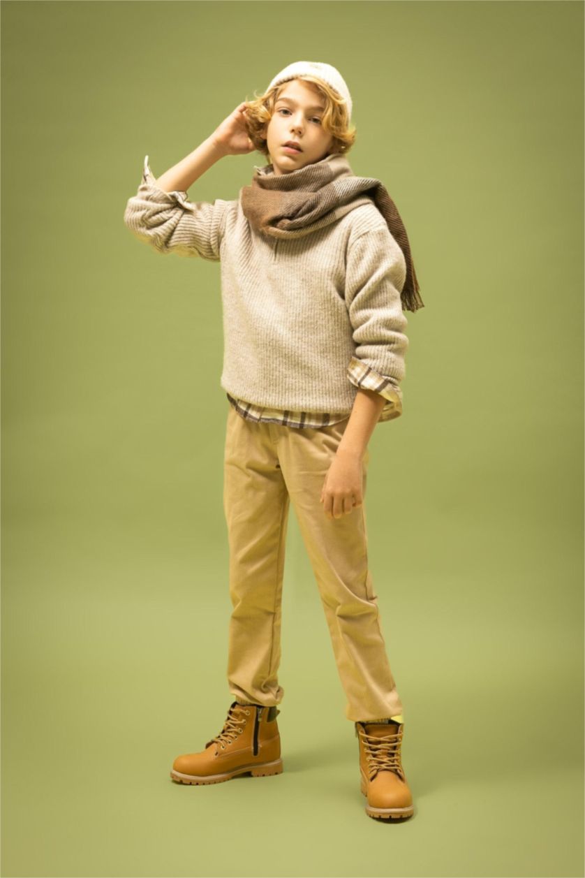 أولادي رملي غامق بنطلون جبردين اولادي جوجر