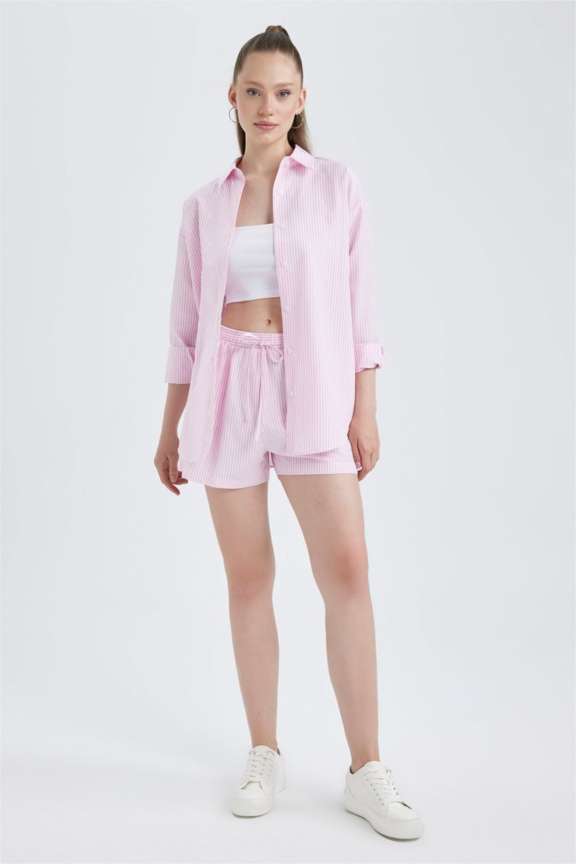 FEMME Rose Clair Short coupe régulière