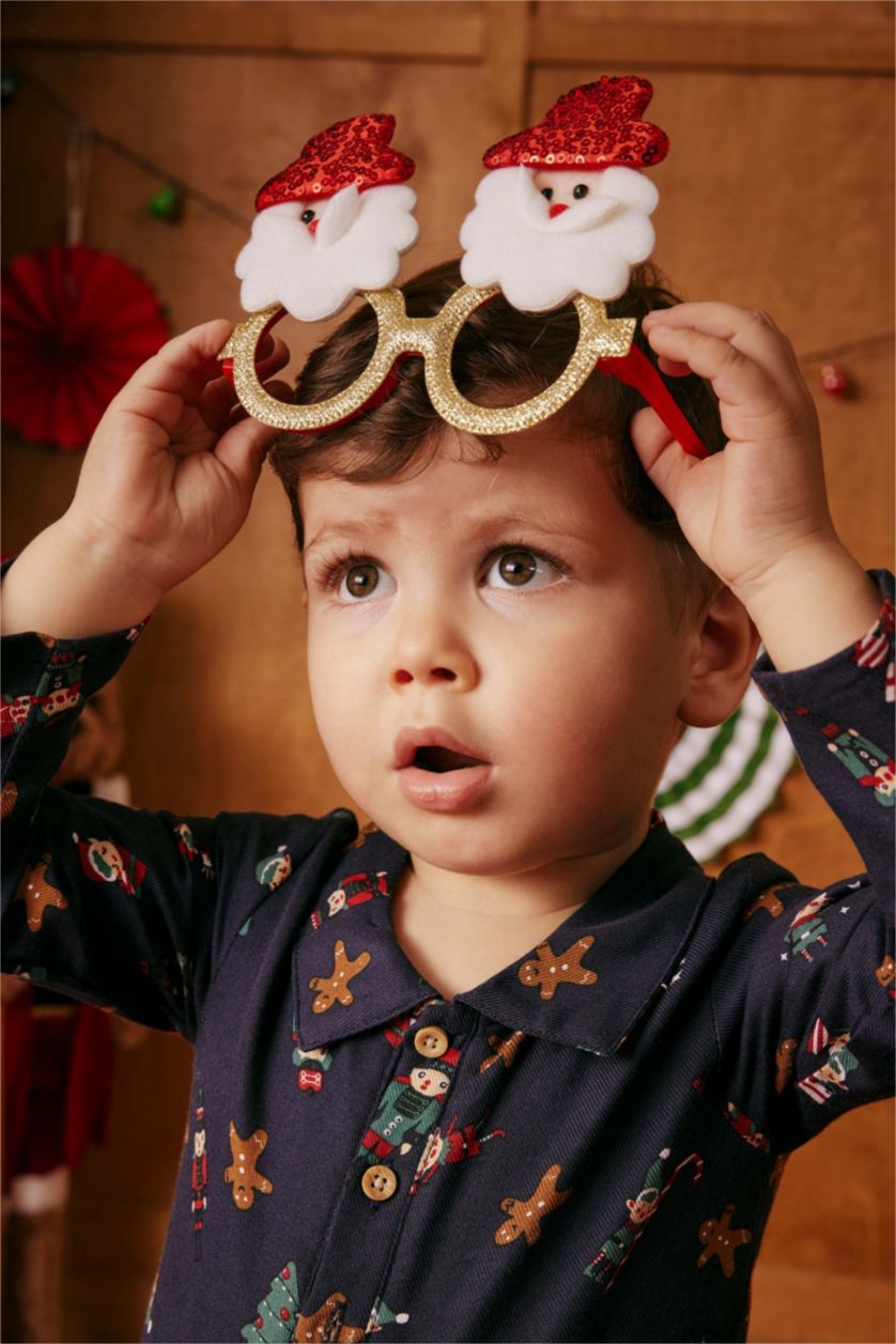 BABY GIRL NAVY Baby Boy New Year Themed Newborn Snap Body