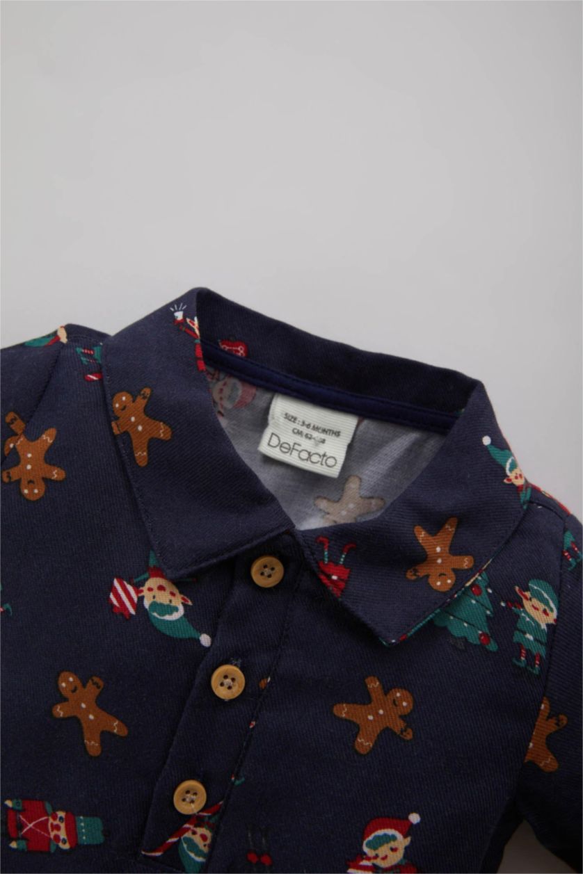 BABY GIRL NAVY Baby Boy New Year Themed Newborn Snap Body