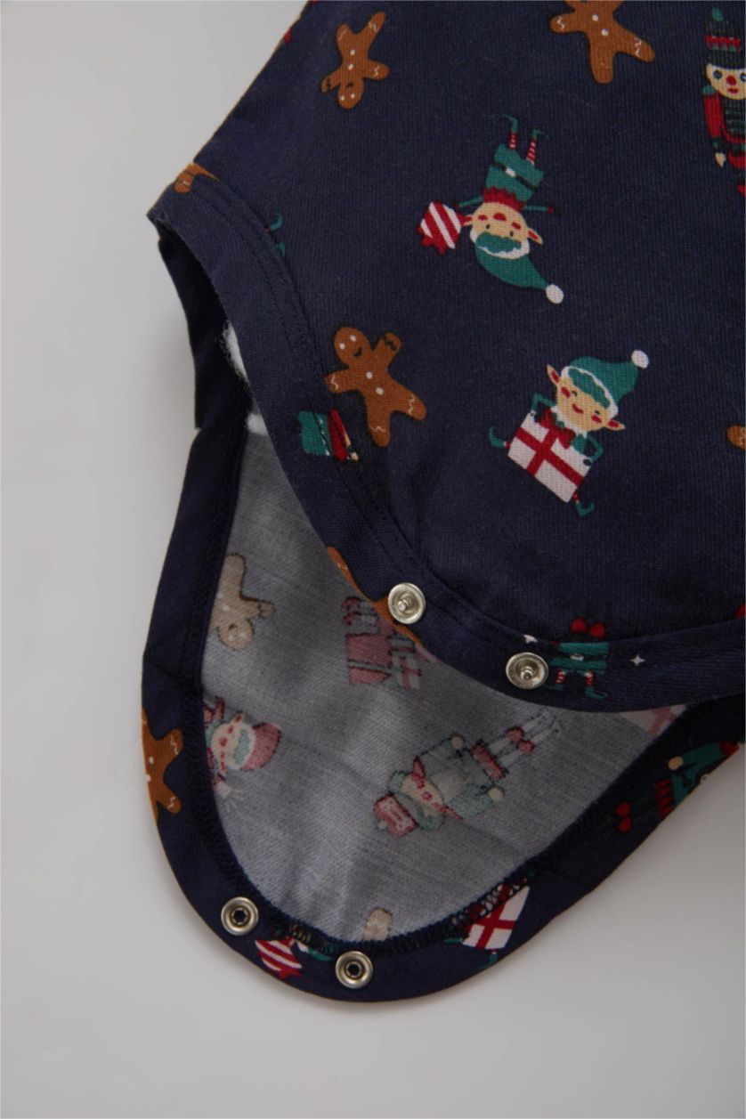 BABY GIRL NAVY Baby Boy New Year Themed Newborn Snap Body