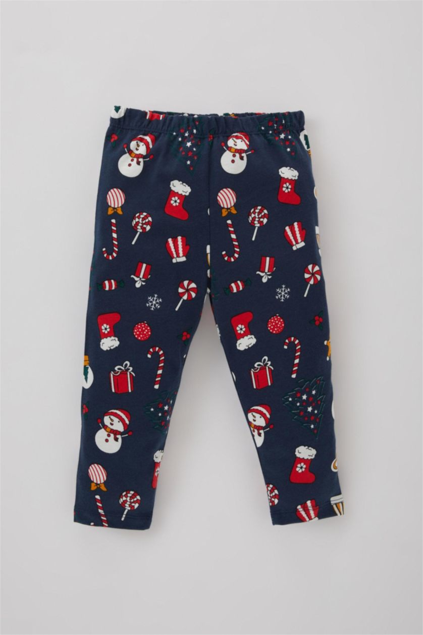 Малыши мальчики Синий Пижама новогодняя с длинным рукавом для малышей мальчиков