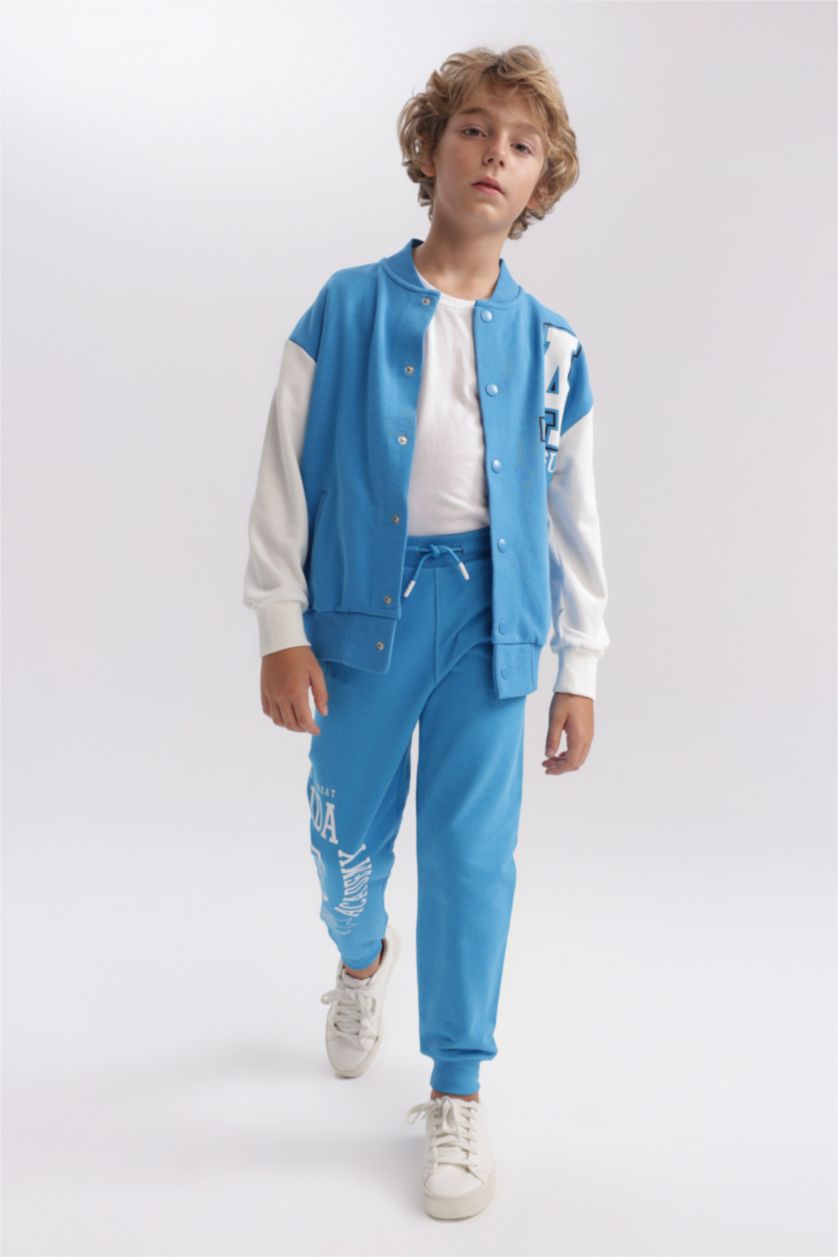 أولاد أزرق بنطلون اولادي قماش رقيق قصة عادية