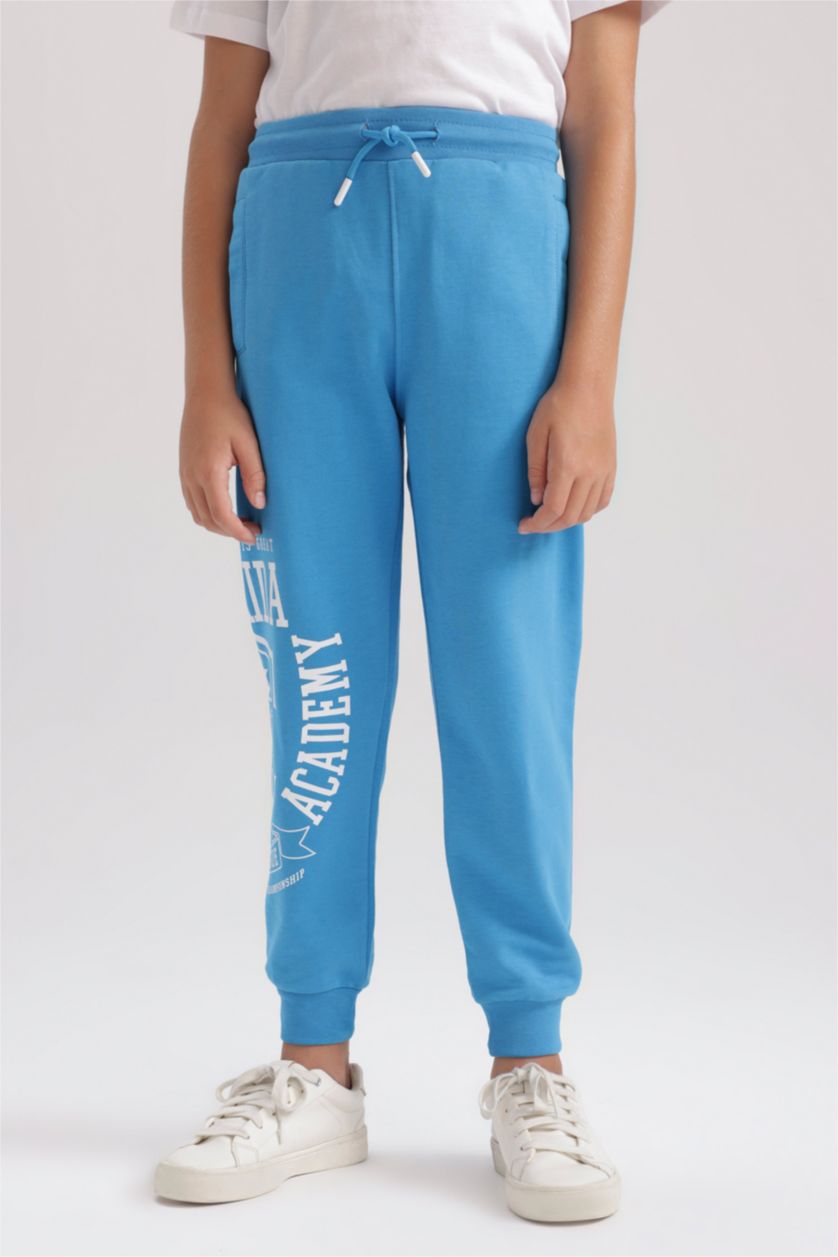 أولاد أزرق بنطلون اولادي قماش رقيق قصة عادية