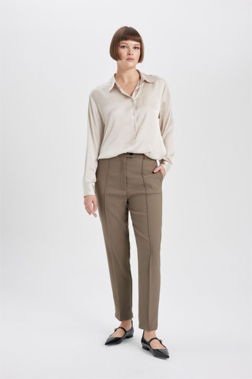 Женщины Хаки Брюки чиносы