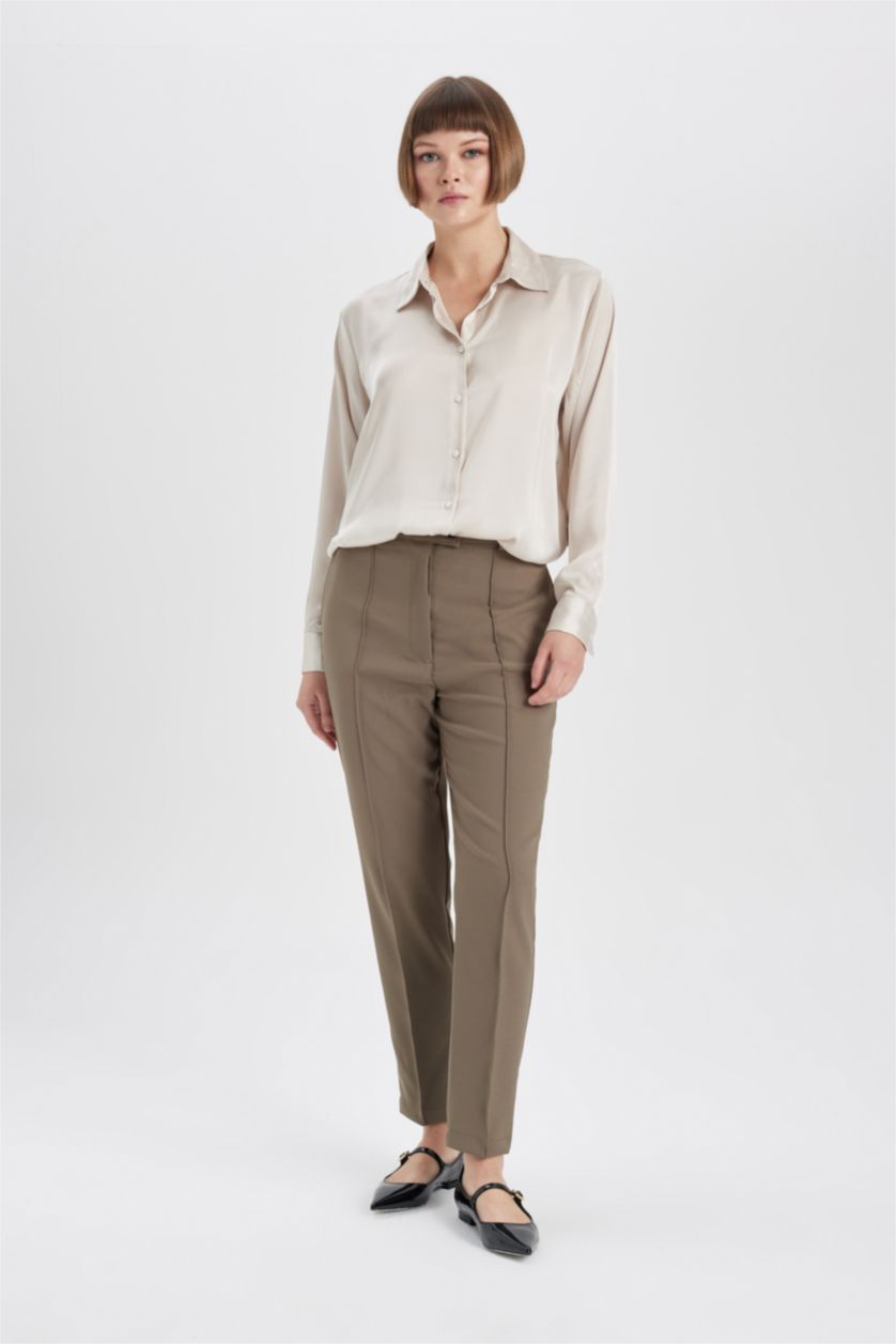 Женщины Хаки Брюки чиносы