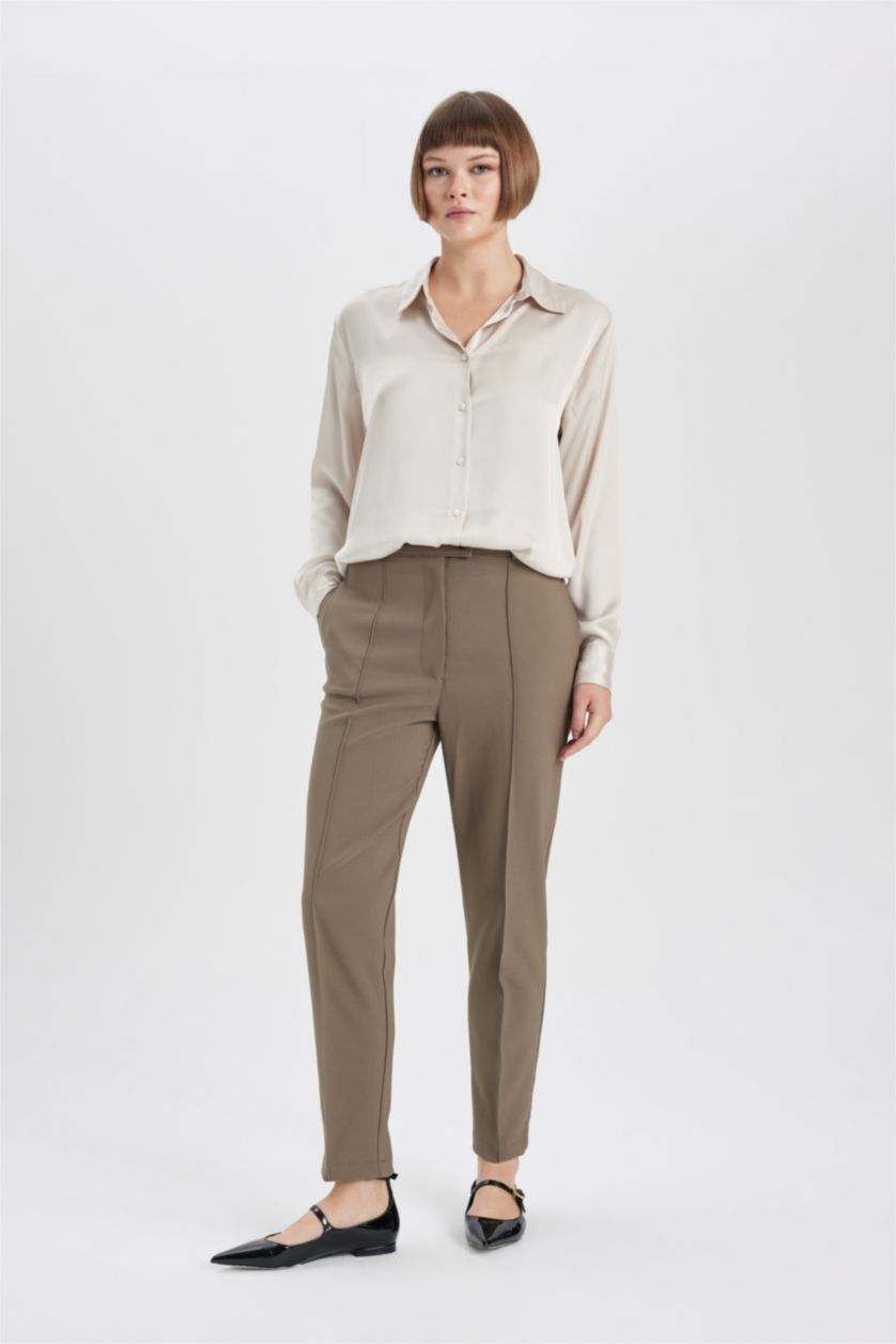 Женщины Хаки Брюки чиносы