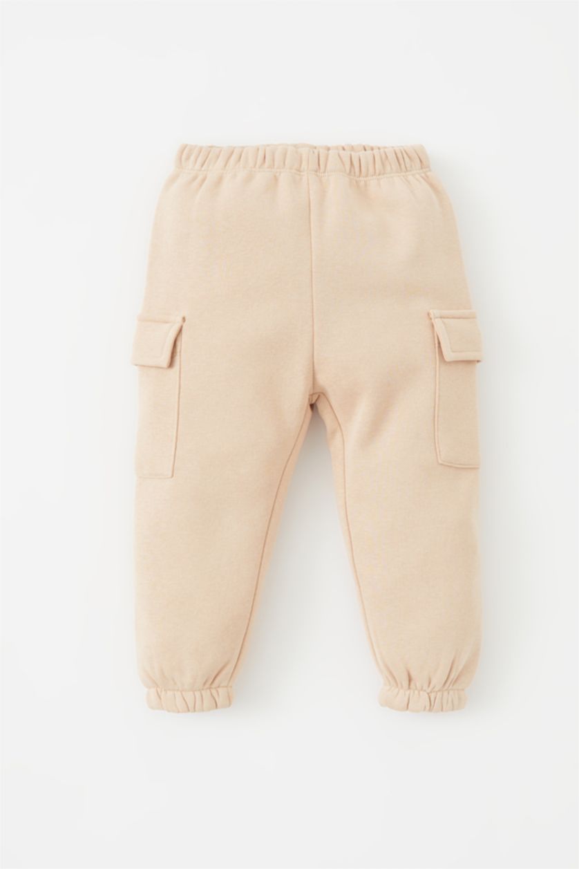 BÉBÉ FILLE Beige Ensemble De Sweat-Shirt Et Pantalon De Survêtement Imprimé Pour Bébé Fille - 2 Pièces