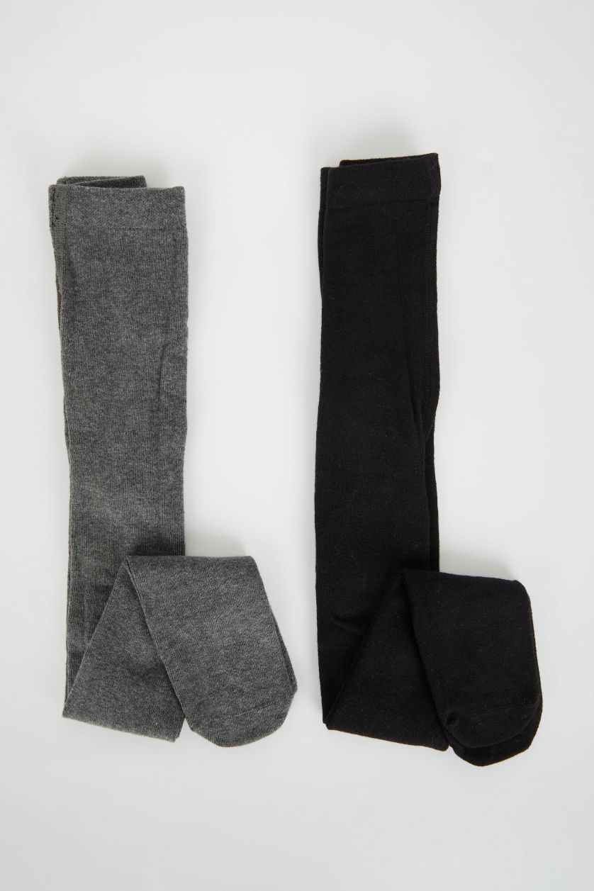 Erkek Bebek Karma Erkek Bebek Okula Dönüş Kaydırmaz Taban 2'li Pamuklu Külotlu Çorap